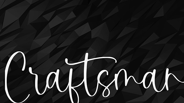 Craftsman Font