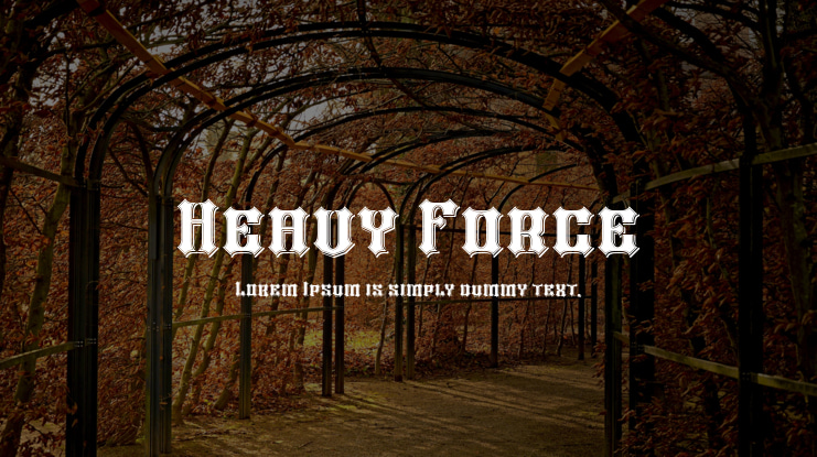 Heavy Force Font