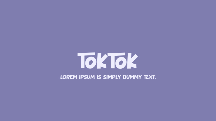 Toktok Font