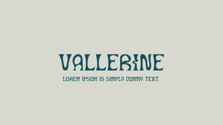 Vallerine Font