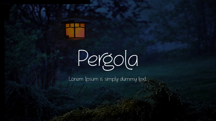 Pergola Font