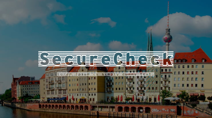 SecureCheck Font