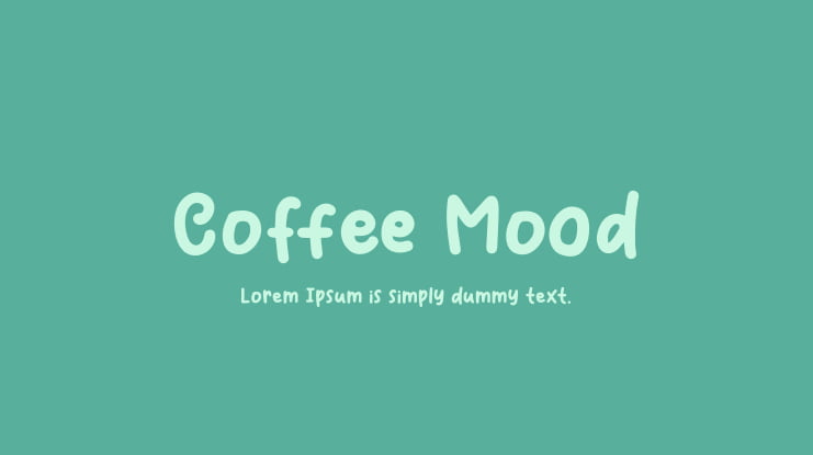 Coffee Mood Font