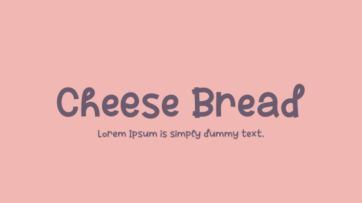 Cheese Bread Font