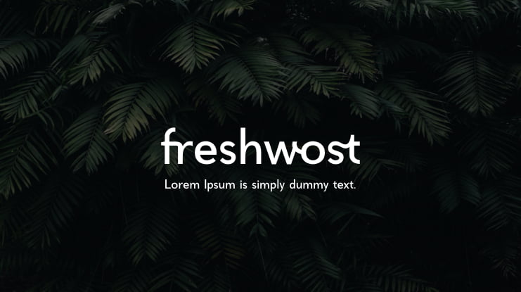 freshwost Font