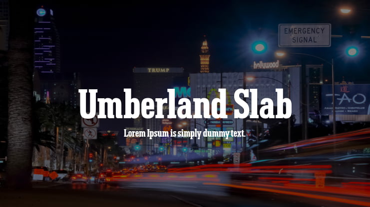 Umberland Slab Font