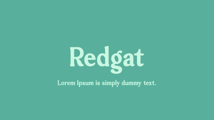 Redgat Font