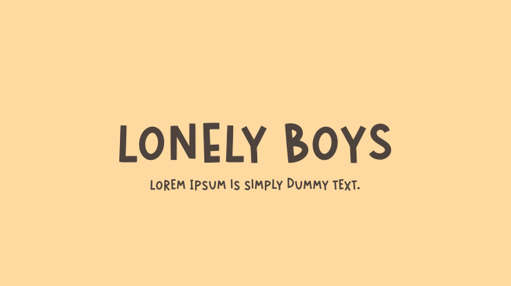 LONELY BOYS Font Family