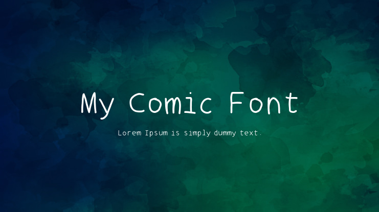 My Comic Font