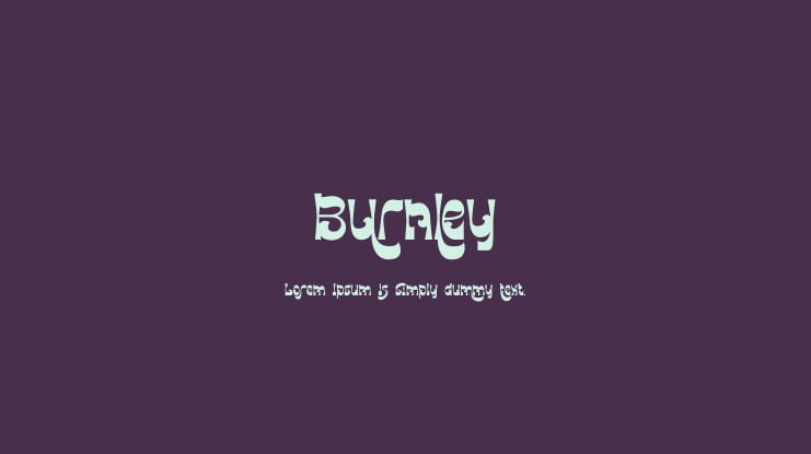 Burnley Font