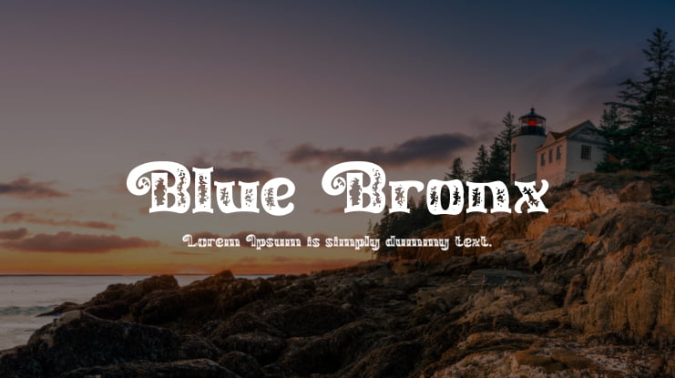 Blue Bronx Font