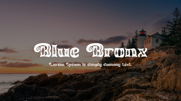 Blue Bronx Font