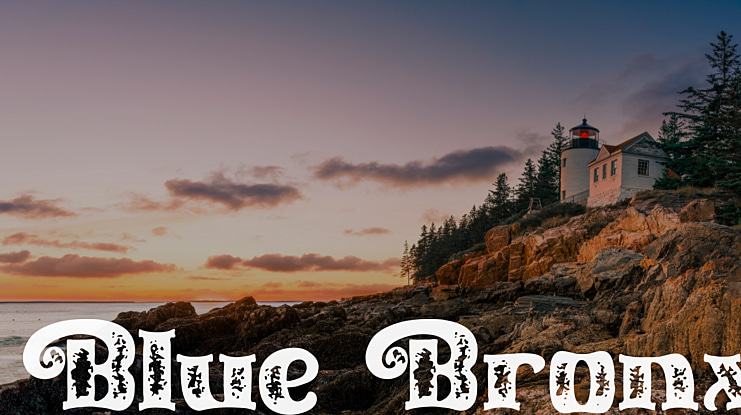 Blue Bronx Font