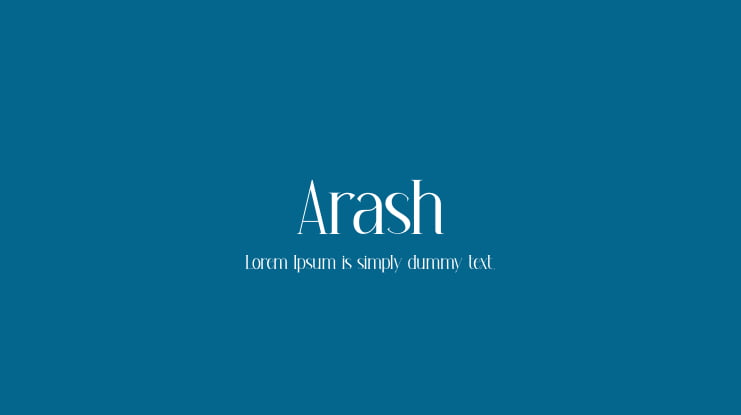 Arash Font