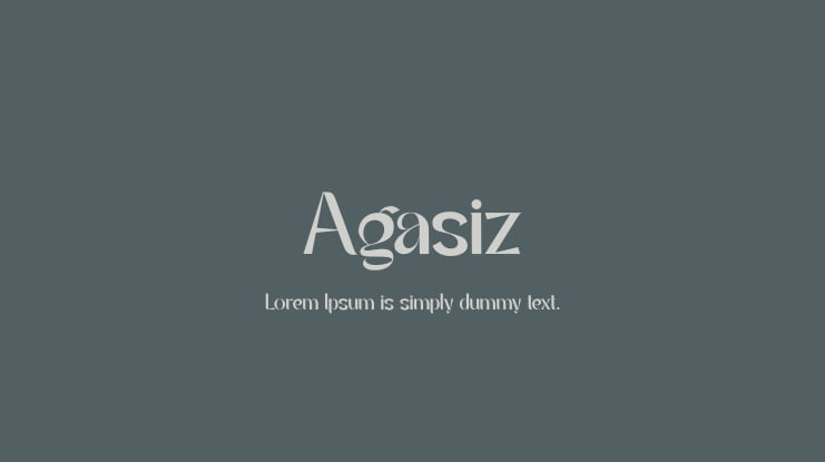 Agasiz Font