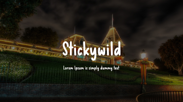 Stickywild Font