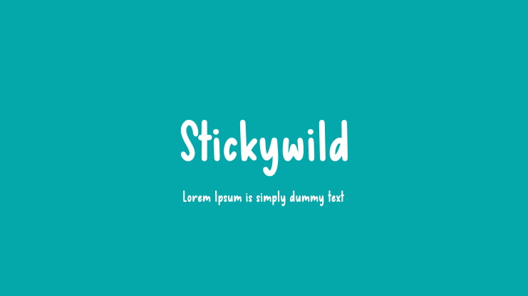 Stickywild Font