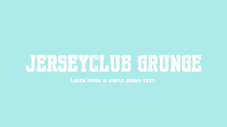 JERSEYCLUB GRUNGE Font