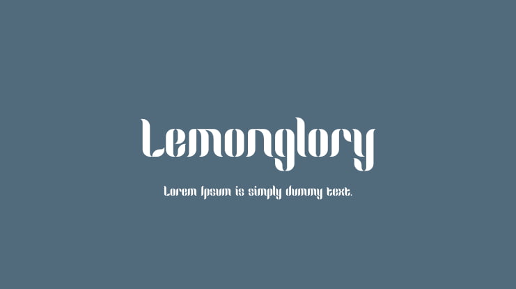 Lemonglory Font