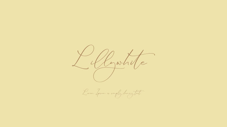 Lillywhite Font