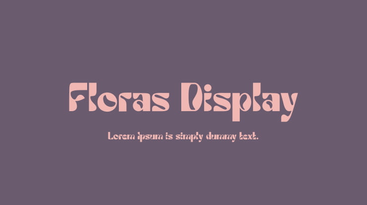 Floras Display Font