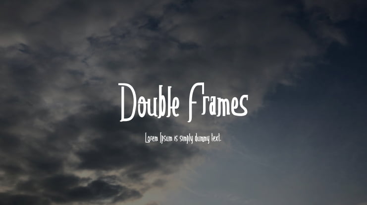 Double Frames Font