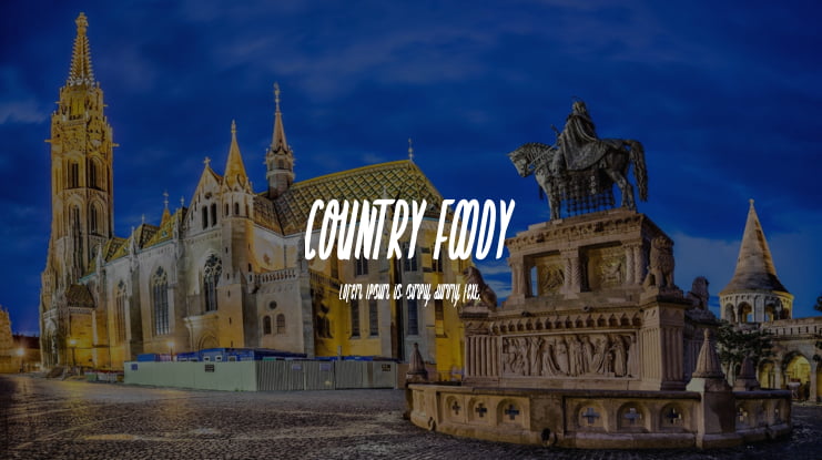 COUNTRY FOODY Font
