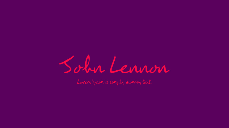 John Lennon Font