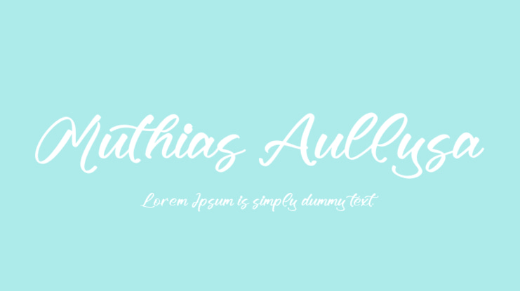 Muthias Aullysa Font