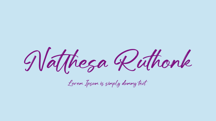 Natthesa Ruthonk Font