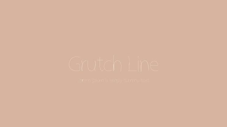 Grutch Line Font