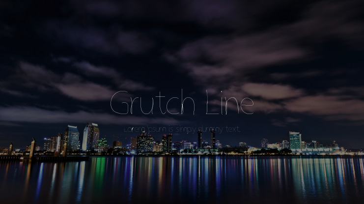 Grutch Line Font