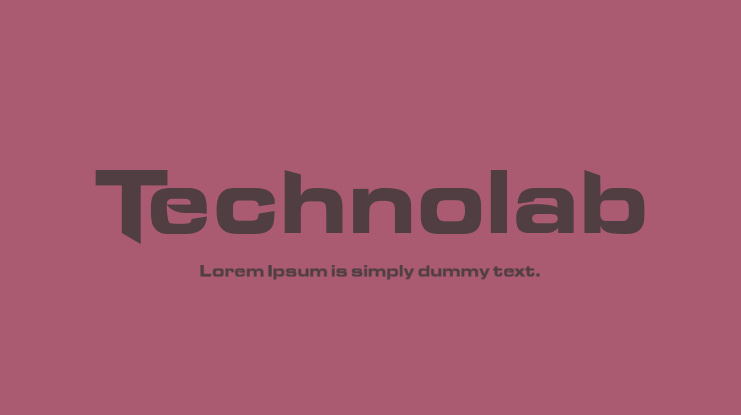 Technolab Font