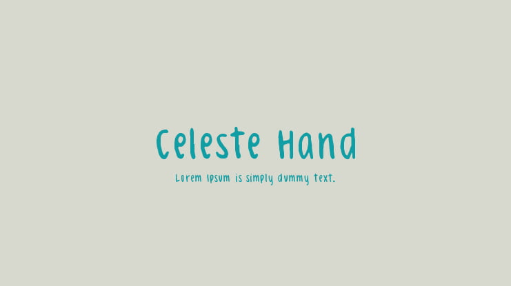 Celeste Hand Font