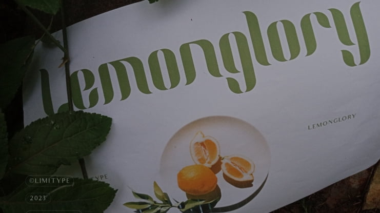 Lemon Glory - Flowers Font 