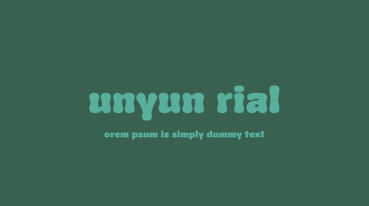 Yunyun Trial Font