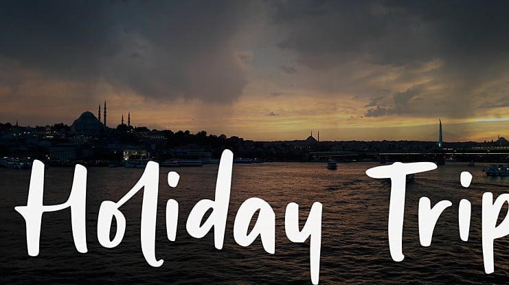 Holiday Trip Font