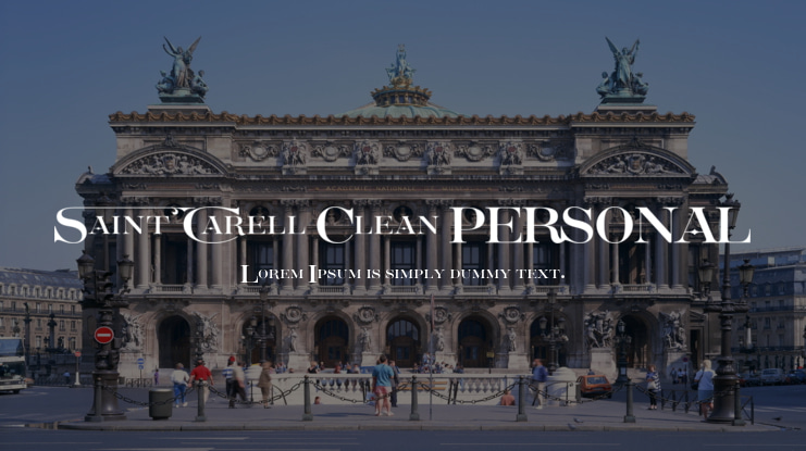 Saint Carell Clean PERSONAL Font Family