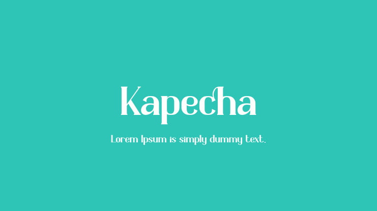 Kapecha Font