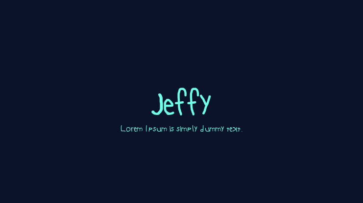 Jeffy Font