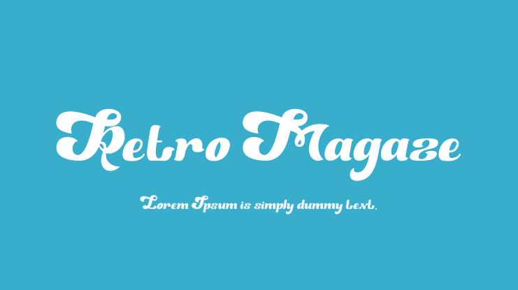 Retro Magaze Font