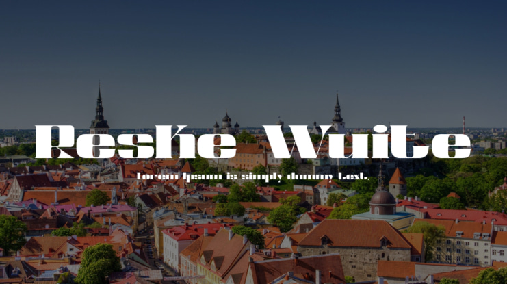 Reske Wuite Font