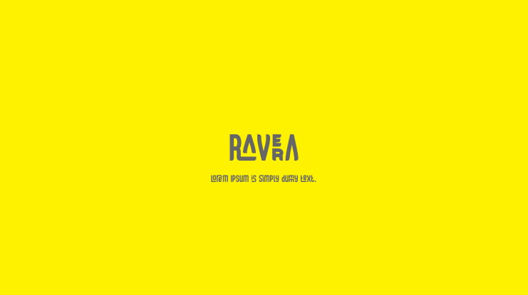 RAVERA Font : Download Free for Desktop & Webfont