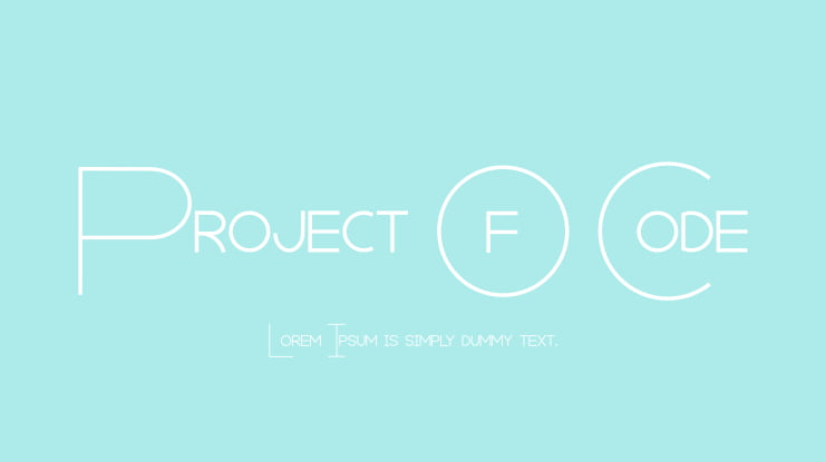 Project Of Code Font