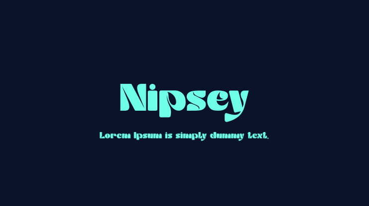 Nipsey Font