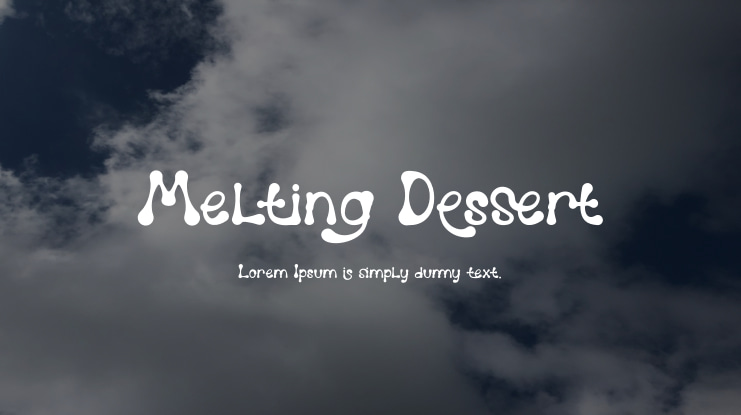 Melting Dessert Font