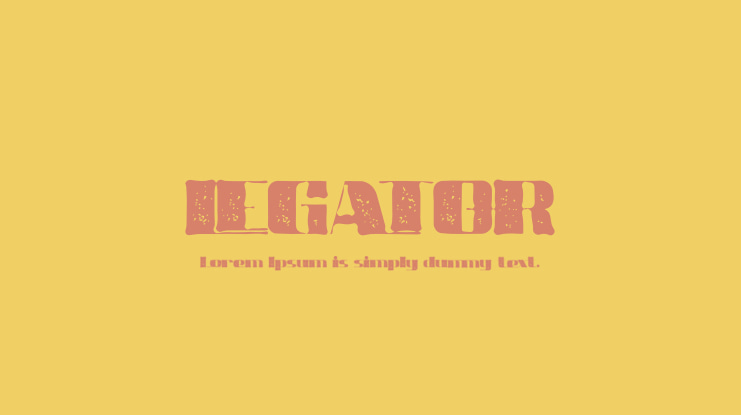 LEGATOR Font