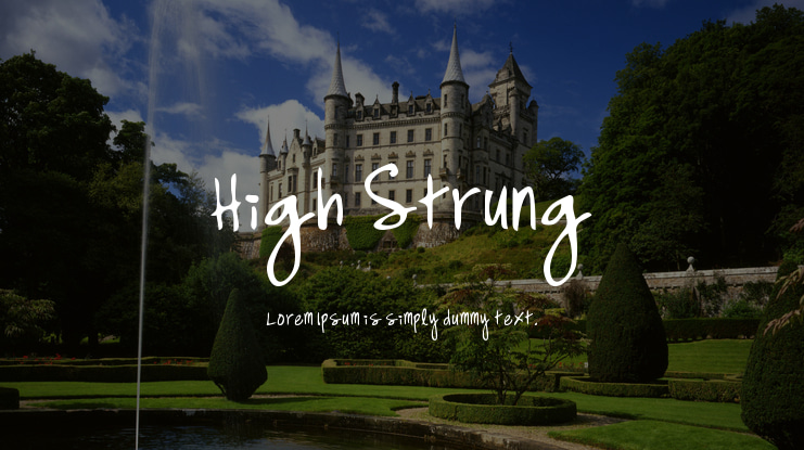 High Strung Font