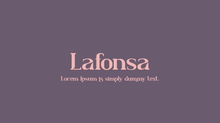 Lafonsa Font