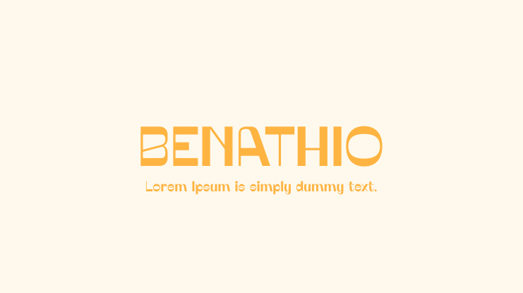 BENATHIO Font